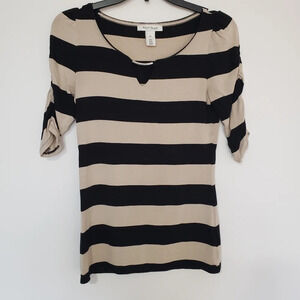 WHBM Striped Hardware Detail Tee